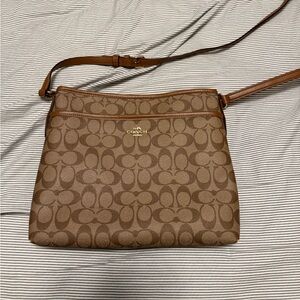 Coach Signature Brown Crossbody Bag